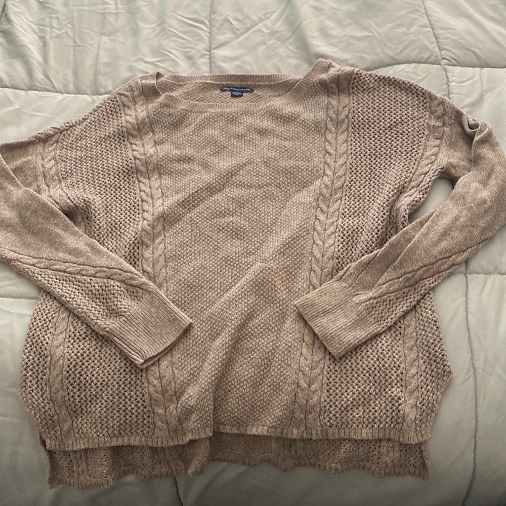American Eagle tan sweater
